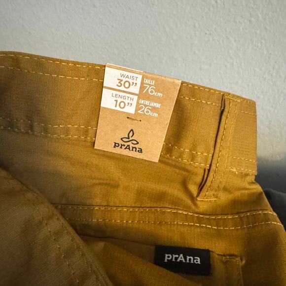 Men's Prana Double Peak Shorts Antique Bronze 30 X 10 NWT - Picture 5 of 5